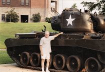 Haun with vintage M46 tank